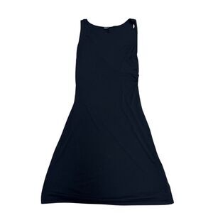 EUC BCBG Paris Women's Y2K Black Sleeveless A-Line Knee Length Dress Size M